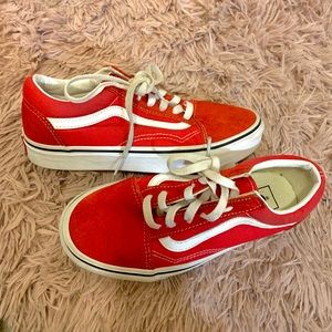 Low Top Vans Red Vans